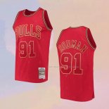 Maglia Chicago Bulls Dennis Rodman NO 91 Throwback 2020 Chinese New Year Rosso
