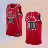 Maglia Chicago Bulls Personalizzate Icon Rosso