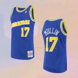 Maglia Golden State Warriors Chris Mullin NO 17 Mitchell & Ness 1993-94 Blu