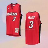 Maglia Miami Heat Dwyane Wade NO 3 Mitchell & Ness 2005-06 Rosso