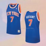 Maglia New York Knicks Carmelo Anthony NO 7 Mitchell & Ness 2012-13 Blu