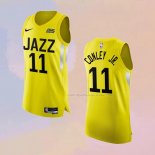 Maglia Utah Jazz Mike Conley JR. NO 11 Icon Autentico 2022-23 Giallo