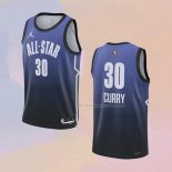 Maglia All Star 2023 Golden State Warriors Stephen Curry NO 30 Blu