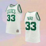 Maglia Boston Celtics Larry Bird NO 33 Mitchell & Ness 1985-86 Bianco