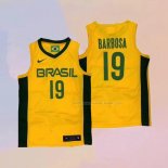 Maglia Brasile Leandro Barbosa NO 19 2019 FIBA Baketball World Cup Giallo
