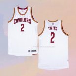 Maglia Cleveland Cavaliers Kyrie Irving NO 2 Throwback Bianco
