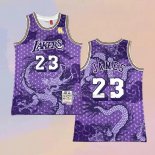 Maglia Los Angeles Lakers LeBron James NO 23 Asian Heritage Throwback 2018-19 Viola