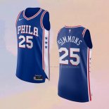 Maglia Philadelphia 76ers Ben Simmons NO 25 Icon Autentico Blu