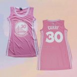 Maglia Donna Golden State Warriors Stephen Curry NO 30 Icon Rosa