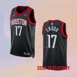 Maglia Houston Rockets Tari Eason NO 17 Statement 2023-24 Nero