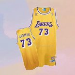 Maglia Los Angeles Lakers Dennis Rodman NO 73 Throwback Giallo