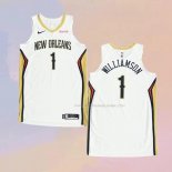 Maglia New Orleans Pelicans Zion Williamson NO 1 Association Autentico 2020-21 Bianco