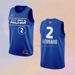 Maglia All Star 2021 Los Angeles Clippers Kawhi Leonard NO 2 Blu