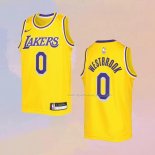 Maglia Bambino Los Angeles Lakers Russell Westbrook NO 0 Icon 2022-23 Giallo
