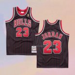 Maglia Chicago Bulls Michael Jordan NO 23 Hardwood Classics Throwback 1996-97 Nero