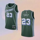 Maglia Detroit Pistons Jaden Ivey NO 23 Citta 2022-23 Verde