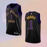 Maglia Los Angeles Lakers D'angelo Russell NO 1 Citta 2023-24 Nero