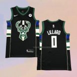 Maglia Milwaukee Bucks Damian Lillard NO 0 Statement 2018-19 Nero