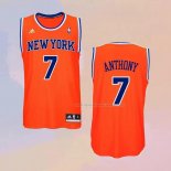 Maglia New York Knicks Carmelo Anthony NO 7 Arancione