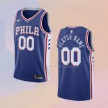 Maglia Philadelphia 76ers Personalizzate Icon Blu