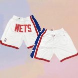 Pantaloncini Brooklyn Nets Just Don 2019 Bianco