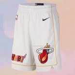 Pantaloncini Miami Heat Citta 2022-23 Bianco