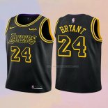 Maglia Bambino Los Angeles Lakers Kobe Bryant NO 24 Citta 2017-18 Nero