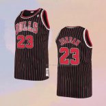 Maglia Chicago Bulls Michael Jordan NO 23 Hardwood Classics Throwback 1997-98 Nero