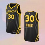 Maglia Golden State Warriors Stephen Curry NO 30 Citta 2023-24 Nero