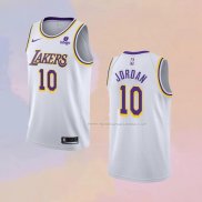 Maglia Los Angeles Lakers Deandre Jordan NO 10 Association 2021-22 Bianco