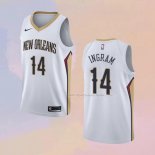 Maglia New Orleans Pelicans Brandon Ingram NO 14 Association Bianco