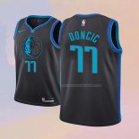 Maglia Bambino Dallas Mavericks Luka Doncic NO 77 Citta 2018-19 Blu
