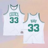 Maglia Boston Celtics Larry Bird NO 33 Hardwood Classics Throwback Bianco
