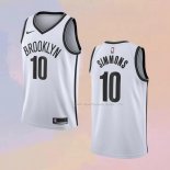 Maglia Brooklyn Nets Ben Simmons NO 10 Association 2020 Bianco