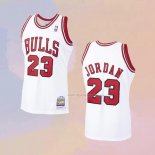 Maglia Chicago Bulls Michael Jordan NO 23 Mitchell & Ness 1997-98 Bianco
