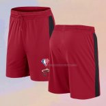 Pantaloncini Miami Heat 75th Anniversary Rosso