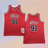 Maglia Bambino Chicago Bulls Dennis Rodman NO 91 Mitchell & Ness 1997-98 Rosso