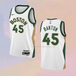 Maglia Boston Celtics Dalano Banton NO 45 Citta 2023-24 Bianco