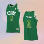 Maglia Boston Celtics Jayson Tatum NO 0 Snakeskin Hardwood Classics 2021 Verde