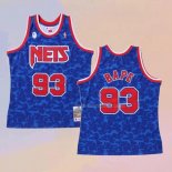 Maglia Brooklyn Nets Bape NO 93 Hardwood Classic Blu
