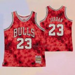Maglia Chicago Bulls Michael Jordan NO 23 Galaxy Rosso