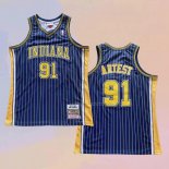 Maglia Indiana Pacers Ron Artest NO 91 Mitchell & Ness 2003-04 Blu