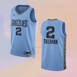 Maglia Memphis Grizzlies Xavier Tillman NO 2 Statement 2022-23 Blu