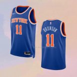 Maglia New York Knicks Jalen Brunson NO 11 Icon 2022-23 Blu