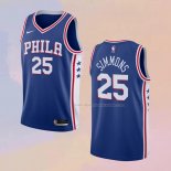 Maglia Philadelphia 76ers Ben Simmons NO 25 Icon 2020-21 Blu
