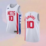 Maglia Brooklyn Nets Ben Simmons NO 10 Classic 2022-23 Bianco