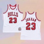 Maglia Chicago Bulls Michael Jordan NO 23 Mitchell & Ness 1995-96 Bianco