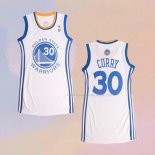 Maglia Donna Golden State Warriors Stephen Curry NO 30 Icon Bianco