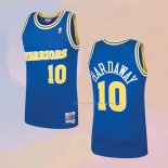 Maglia Golden State Warriors Tim Hardaway NO 10 Mitchell & Ness 1990 Blu