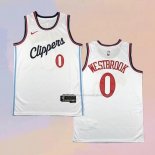 Maglia Los Angeles Clippers Russell Westbrook NO 0 Association 2024-25 Bianco